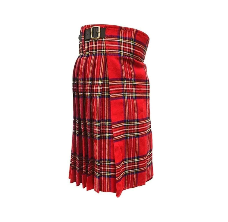 Gents Royal Stewart Tartan Scottish Traditional 5 Yard Kilt