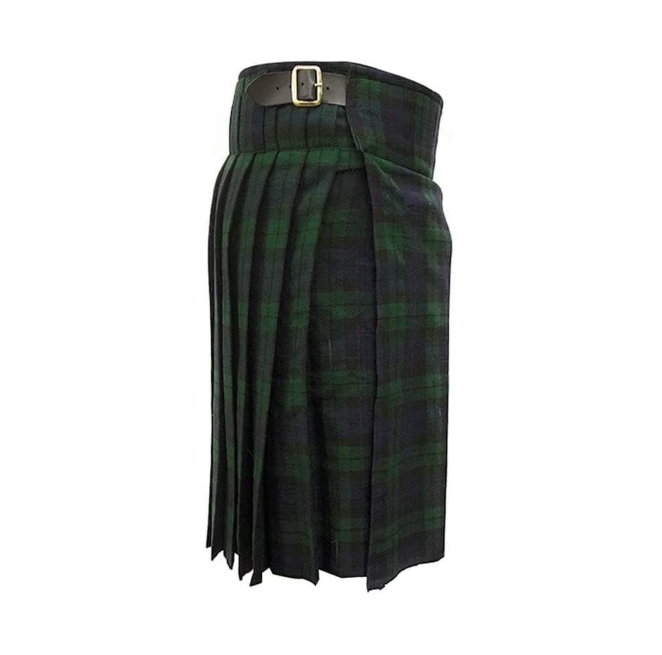Gents Black Watch Tartan Scottish Traditional 5 Yard Kilt