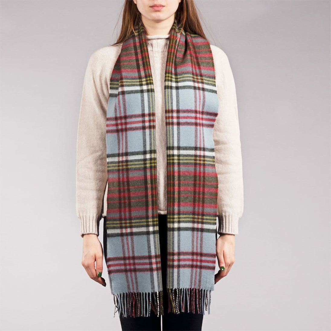 Anderson Weathered Tartan Luxury Oversized Pure Lambswool Unisex Scarf - Made in Scotland