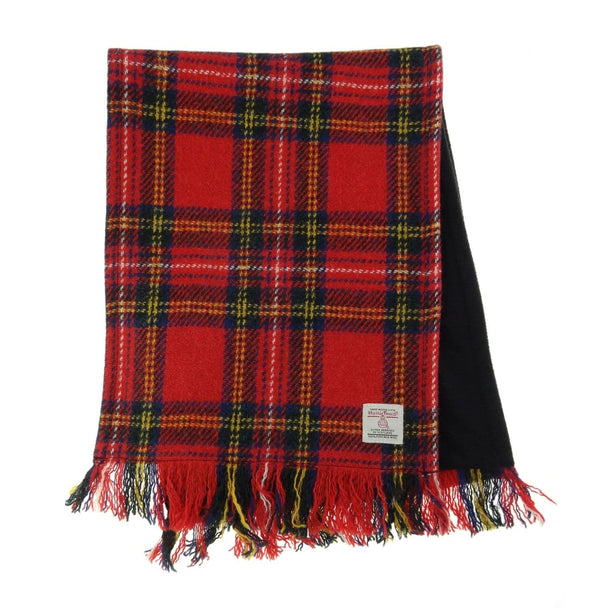 Authentic Harris Tweed Unisex Royal Stewart Tartan Scarf- Made In Scotland