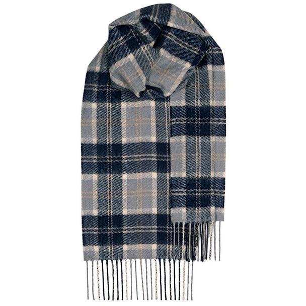 Bannockbane Grey  Pure Lambswool Unisex Scarf - Made in Scotland