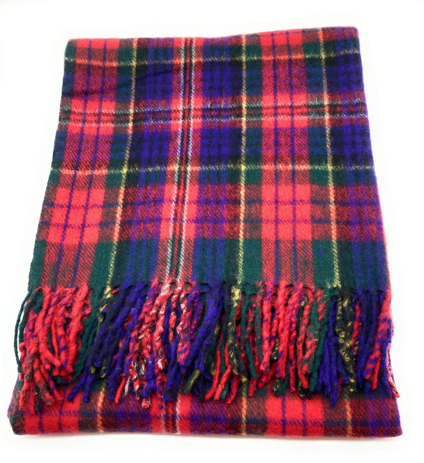 Blend Wool MacPherson Modern Tartan Travel Rug/Blanket