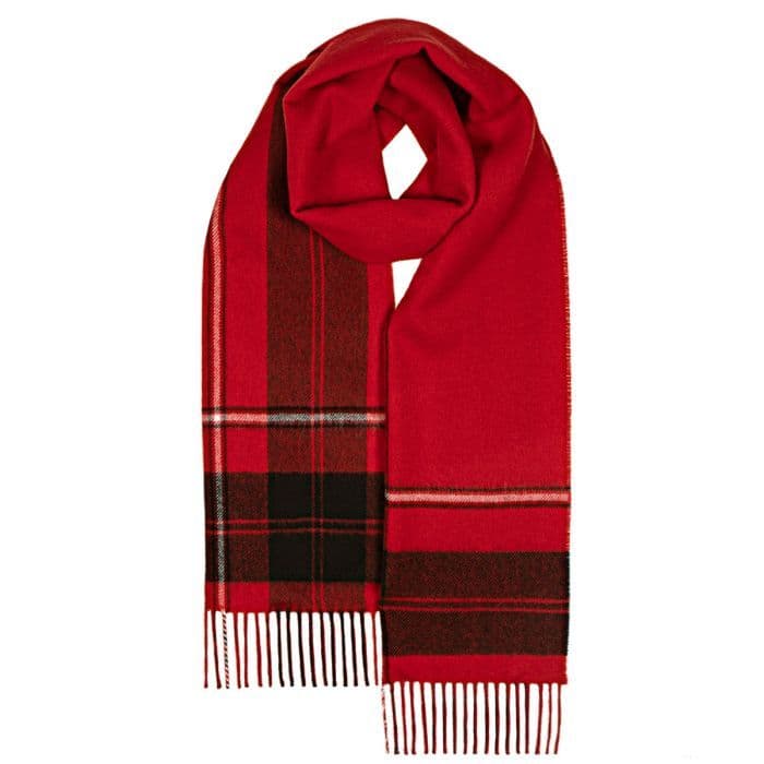 Cunningham Modern Tartan Luxury Oversized Pure Lambswool Unisex Scarf - Made in Scotland