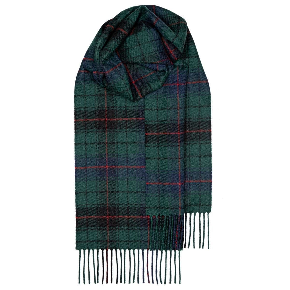 Davidson Modern Tartan Pure Lambswool Unisex Scarf - Made in Scotland