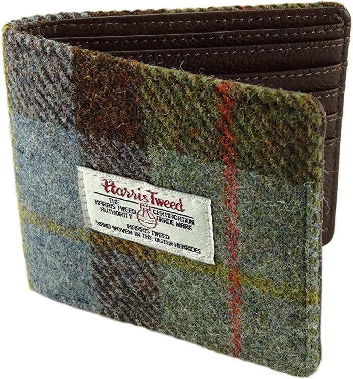 Gents Authentic Harris Tweed MacLeod Tartan Check Wallet