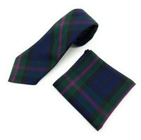 Gents Baird Modern Tartan Tie & Pocket Square Set