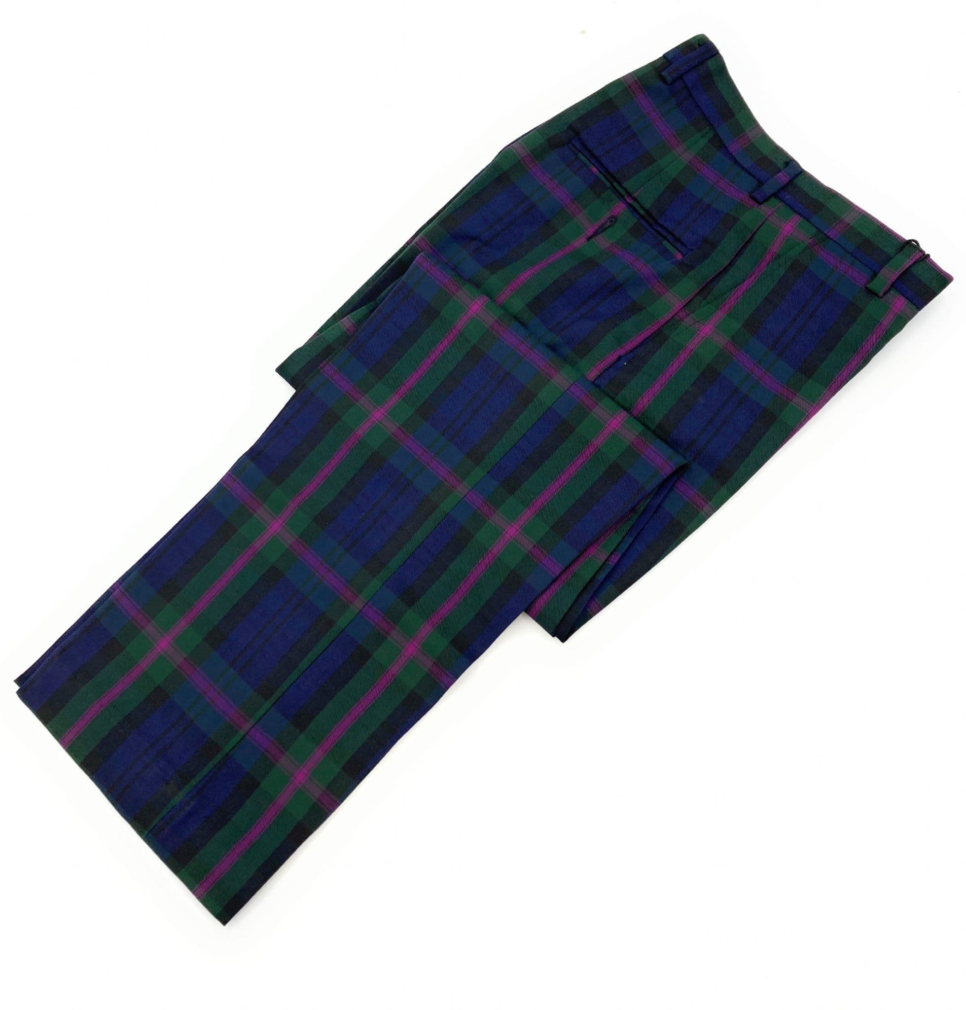 Gents baird modern tartan trousers