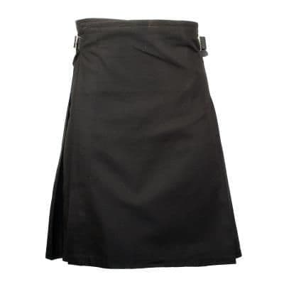 Gents Black Lightweight Party Kilt