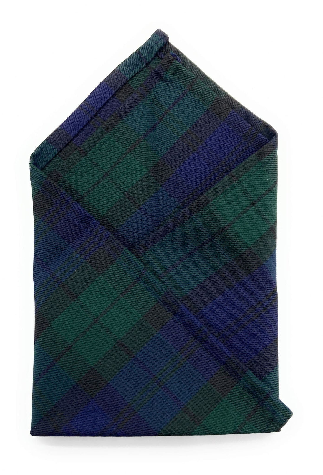 Gents Black Watch Tartan Polyviscose Pocket Square