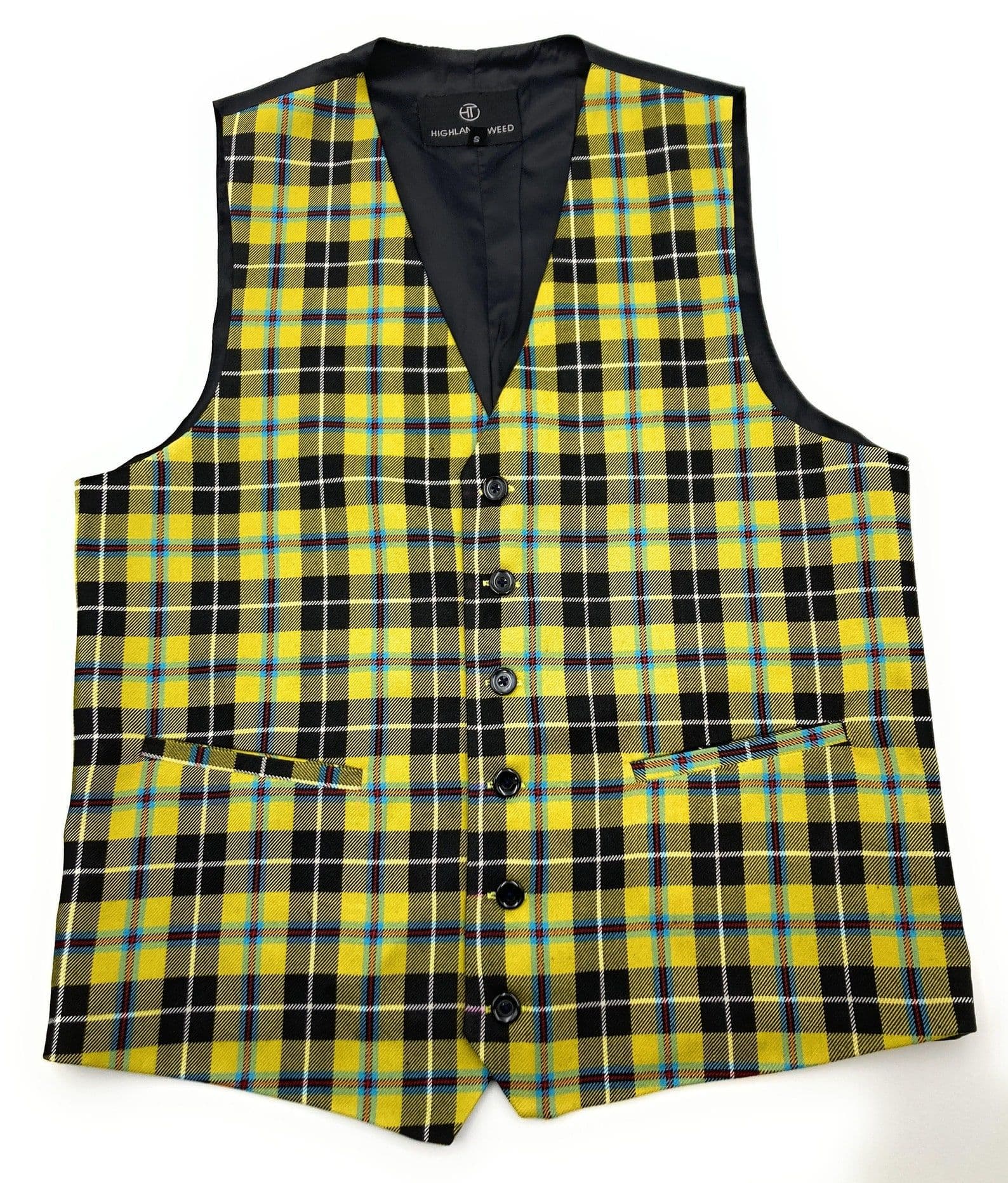 Gents cornish national tartan six button waistcoat