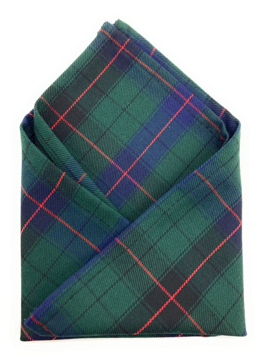 Gents Davidson Modern Tartan Polyviscose Pocket Square