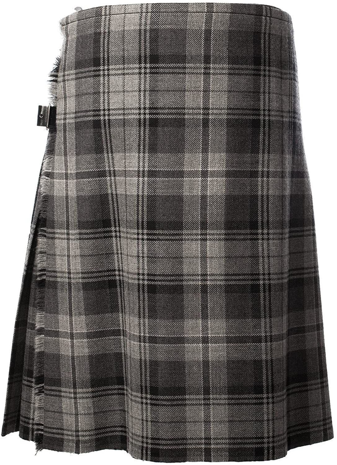 Gents Grey Hamilton Tartan Lightweight Party Kilt