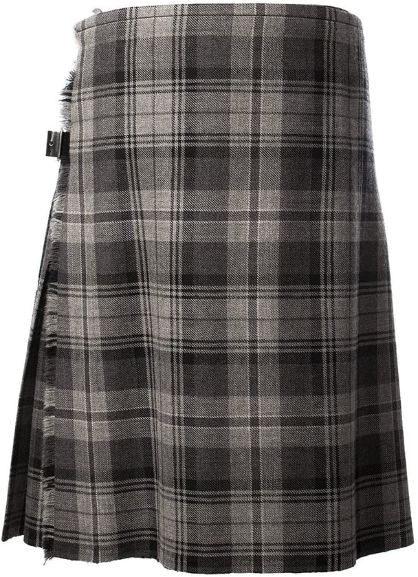 Gents Grey Hamilton Tartan Lightweight Party Kilt