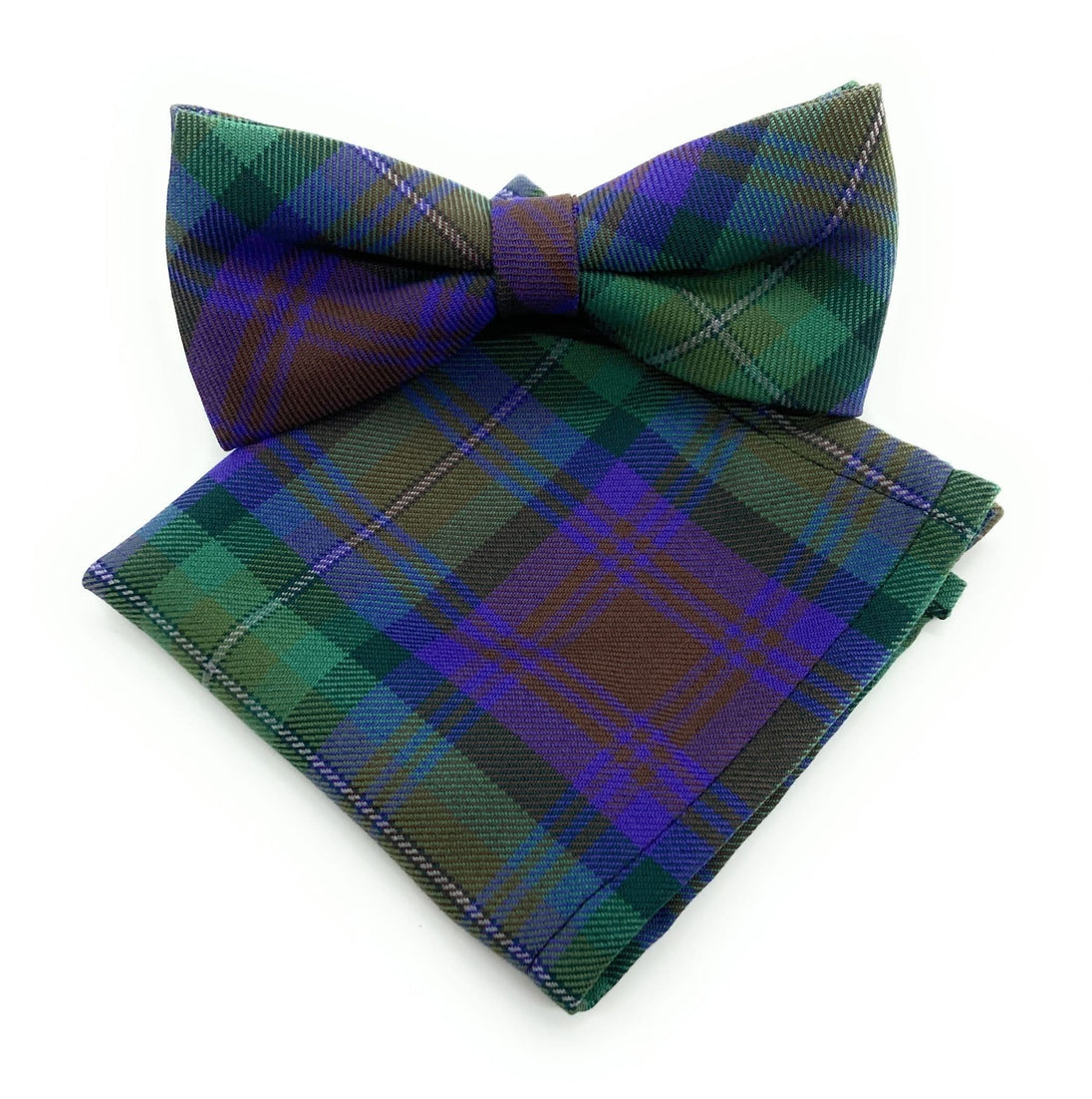 Gents Isle Of Skye Tartan Bow Tie & Matching Pocket Square Set