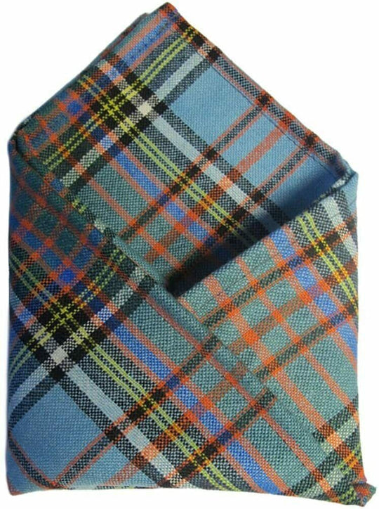 Gents Pure Wool Anderson Ancient Tartan Pocket Square - Made In Scotland
