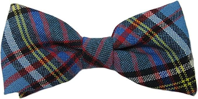 Gents Pure Wool Anderson Modern Tartan Bow Tie Made in Scotland