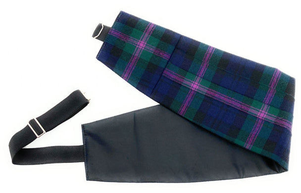 Gents Pure Wool Baird Tartan Cummerbund Made In Scotland