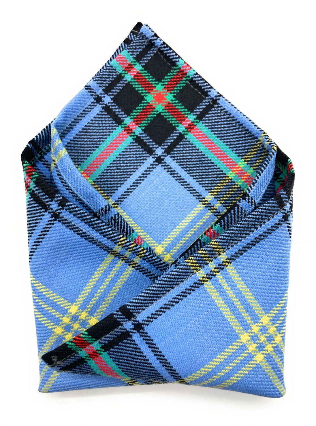 Gents Pure Wool Bell of the Borders Tartan Pocket Square - Made In Scotland