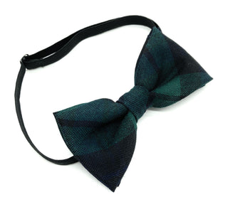 Gents Pure Wool Black Watch Tartan Bow Tie -Made in Scotland