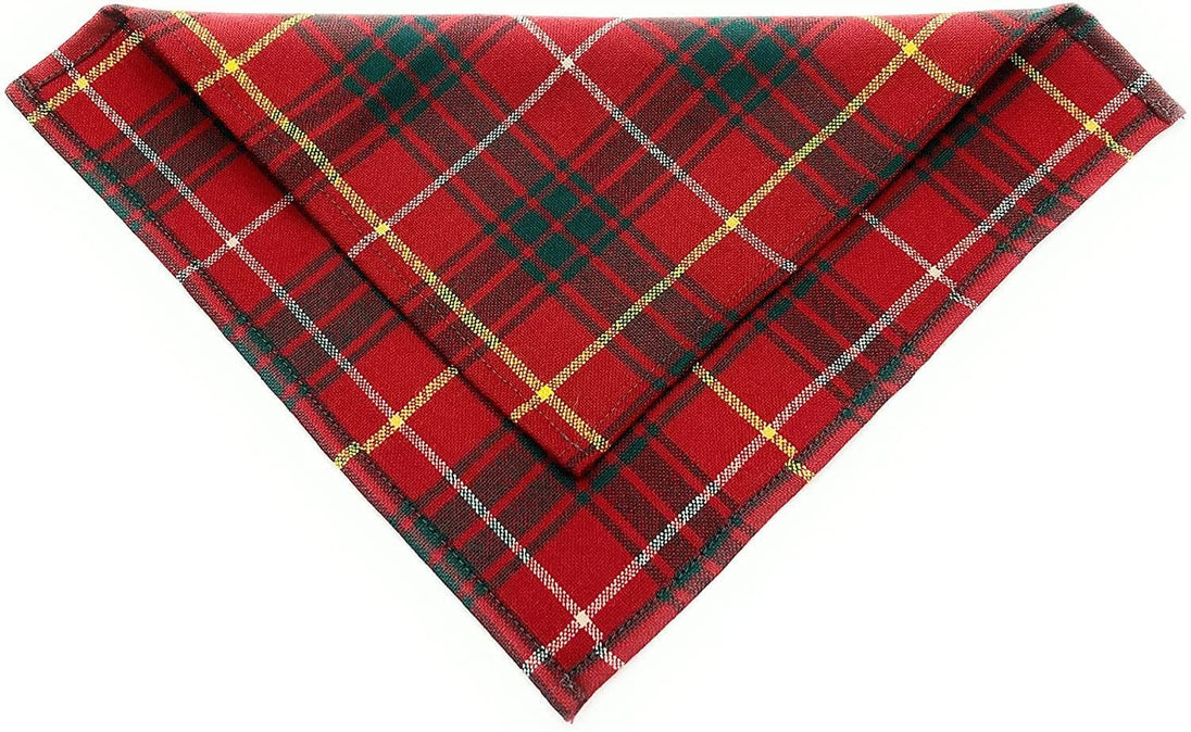 Gents Pure Wool Bruce Modern Tartan Pocket Square - Made In Scotland