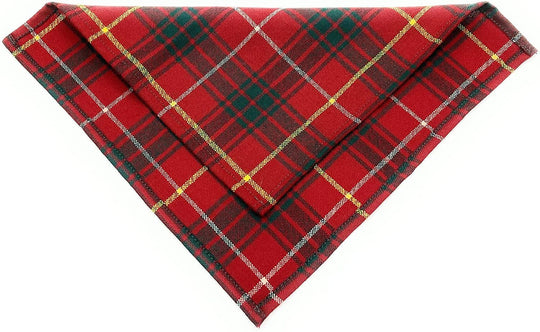 Gents Pure Wool Bruce Modern Tartan Pocket Square - Made In Scotland
