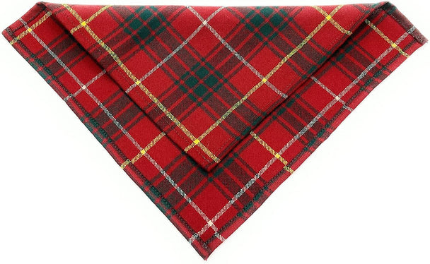 Gents Pure Wool Bruce Modern Tartan Pocket Square - Made In Scotland