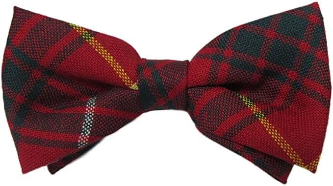 Gents Pure Wool Bruce Tartan Bow Tie Made in Scotland