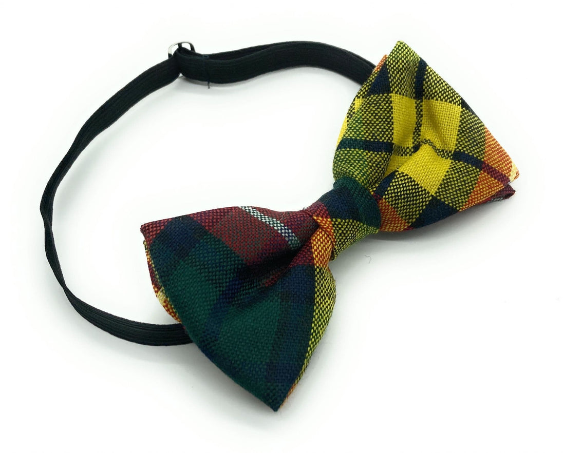 Gents Pure Wool Buchanan Modern Tartan Bow Tie Made in Scotland