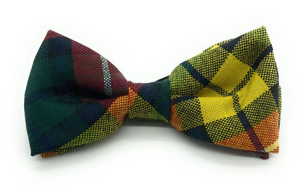 Gents Pure Wool Buchanan Modern Tartan Bow Tie Made in Scotland
