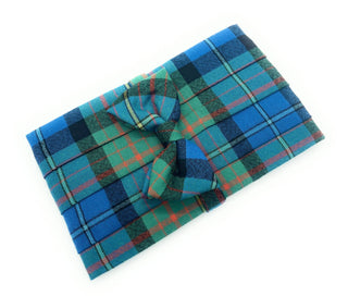 Gents Pure Wool California Muir Tartan Cummerbund & Bow Tie Set - Made in Scotland