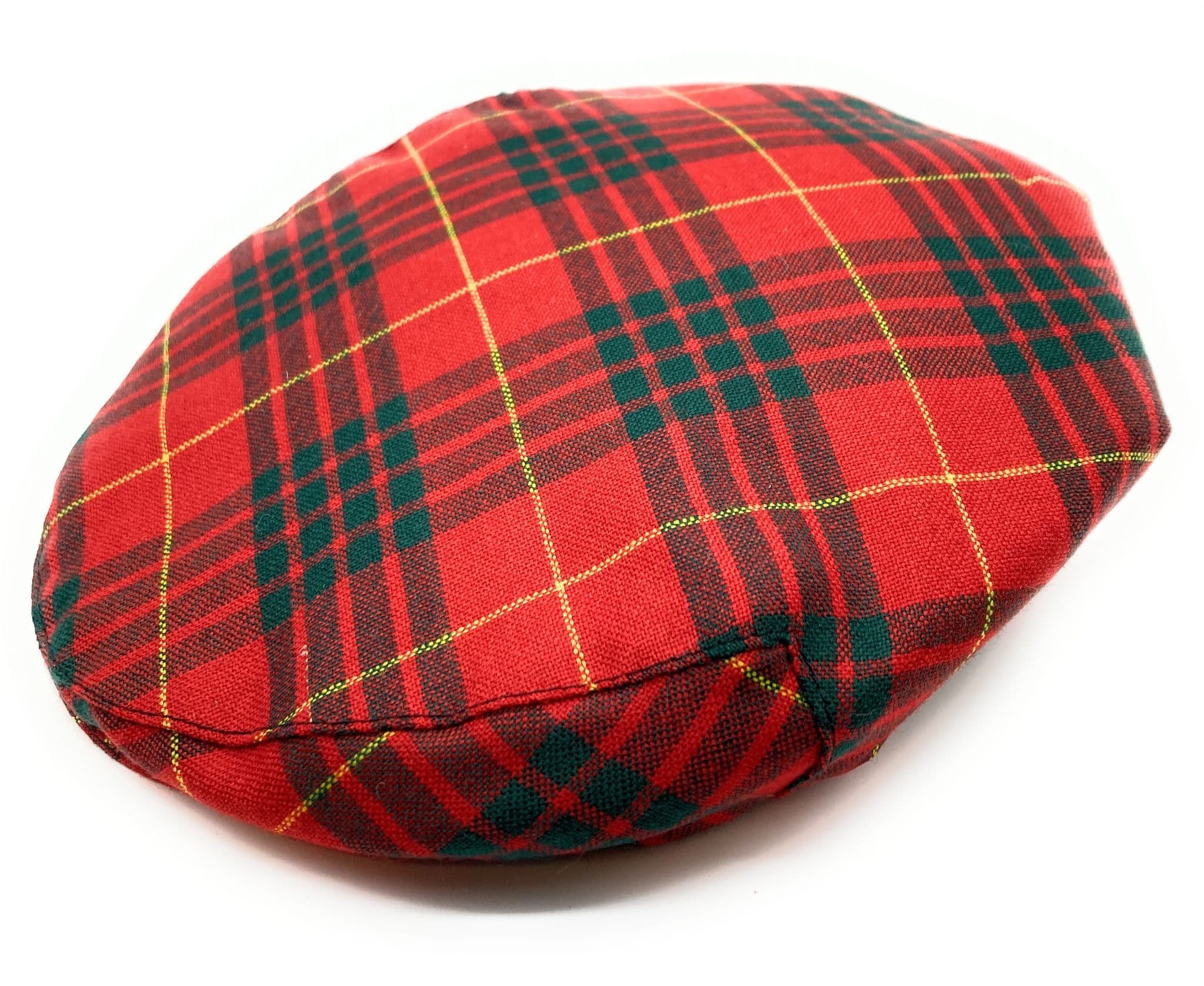 Gents Pure Wool Cameron Modern Tartan Flat Cap