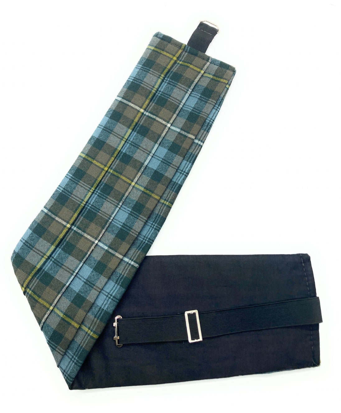 Gents Pure Wool Campbell Argyll Weathered Tartan Cummerbund Made In Scotland
