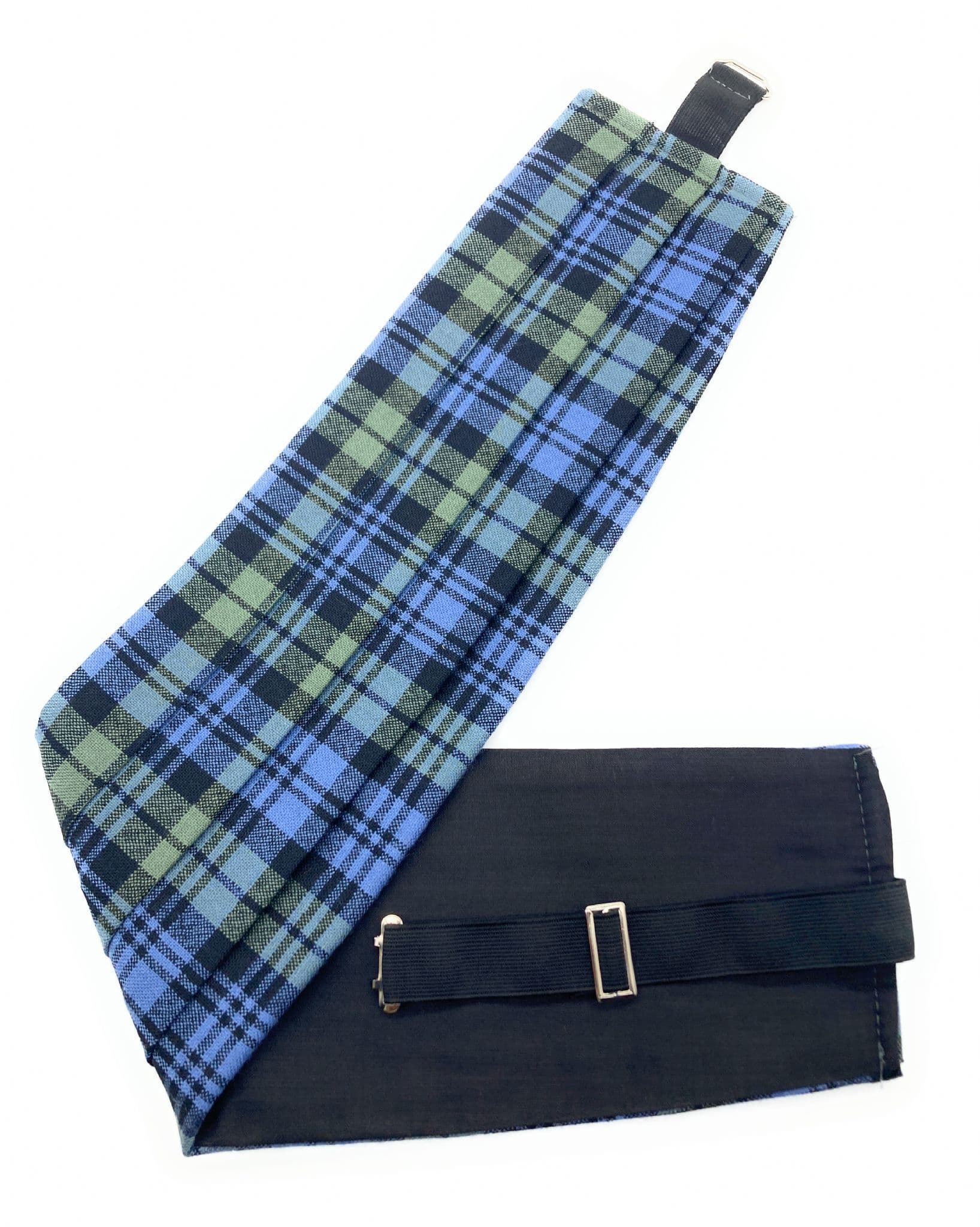 Gents Pure Wool Campbell Faded Weathered Tartan Cummerbund Made In Scotland