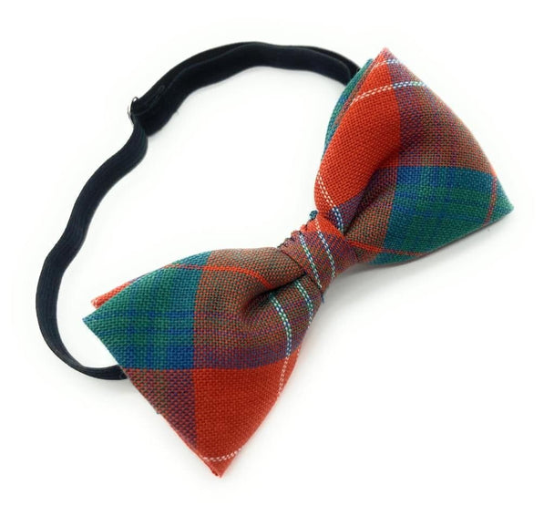 Gents Pure Wool Chisholm Ancient Tartan Bow Tie Made in Scotland