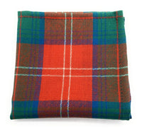 Gents Pure Wool Chisholm Ancient Tartan Pocket Square - Made In Scotland