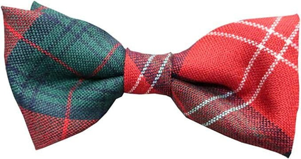 Gents Pure Wool Chisholm Tartan Bow Tie Made in Scotland
