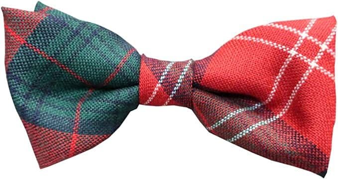 Gents Pure Wool Chisholm Tartan Bow Tie Made in Scotland