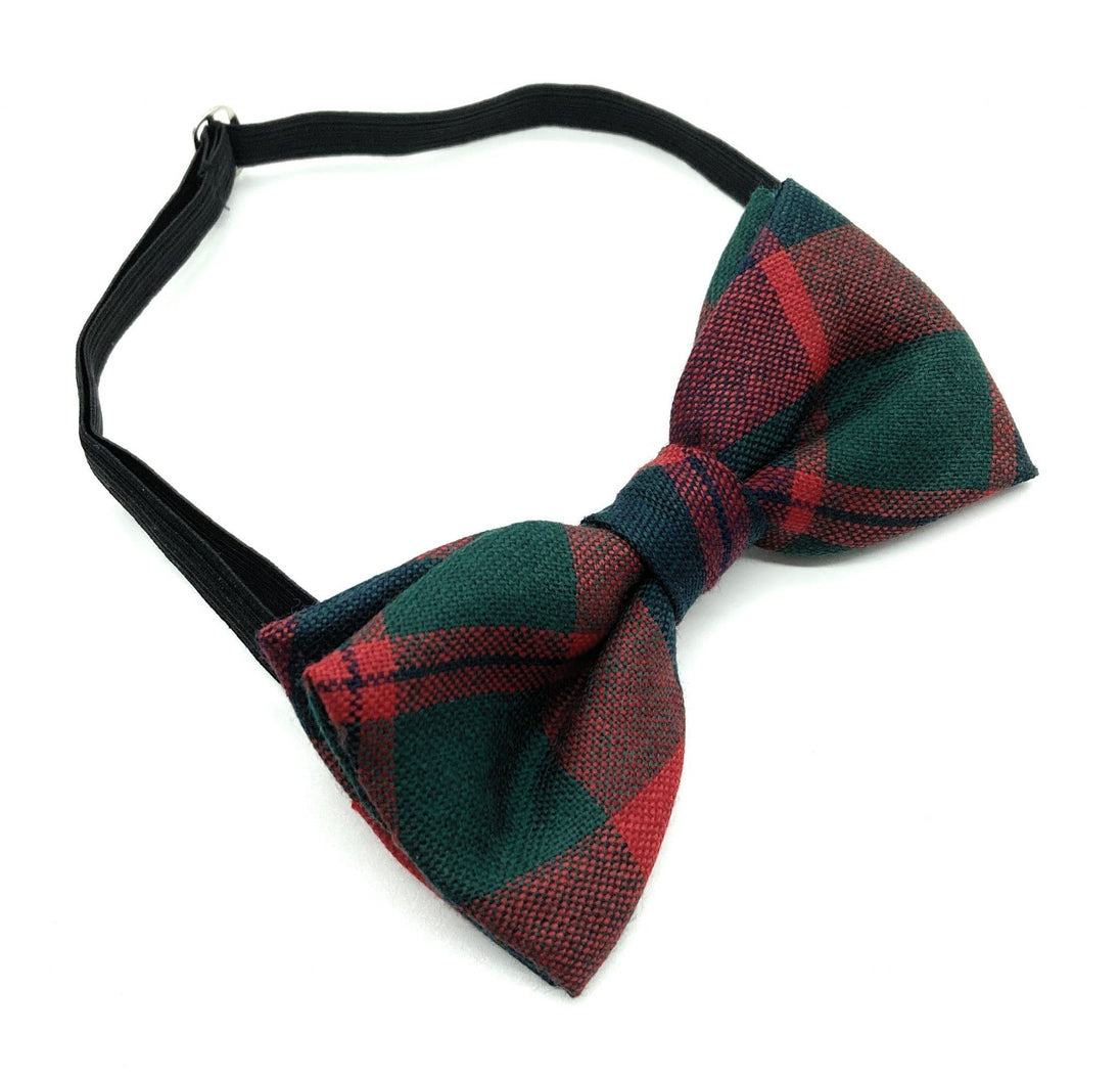 Gents Pure Wool City of Glasgow Tartan Bow Tie By Ingles Buchan of Scotland