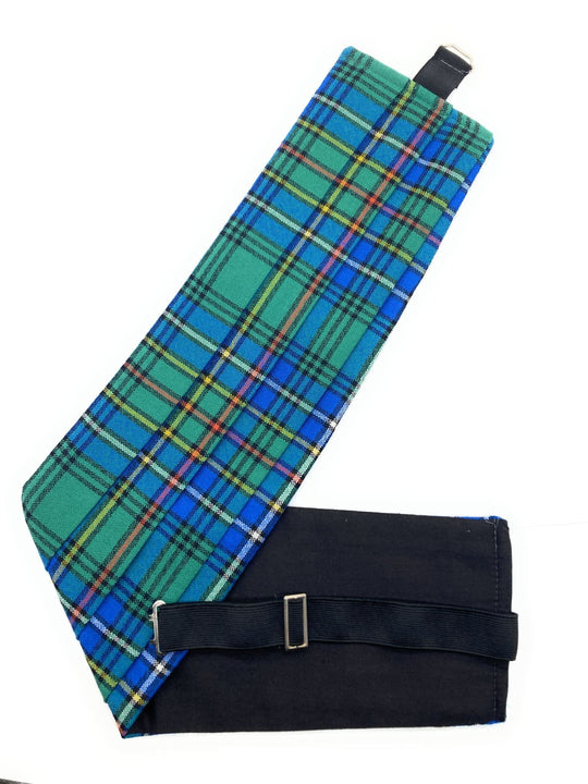 Gents Pure Wool Cockburn Ancient Tartan Cummerbund Made In Scotland