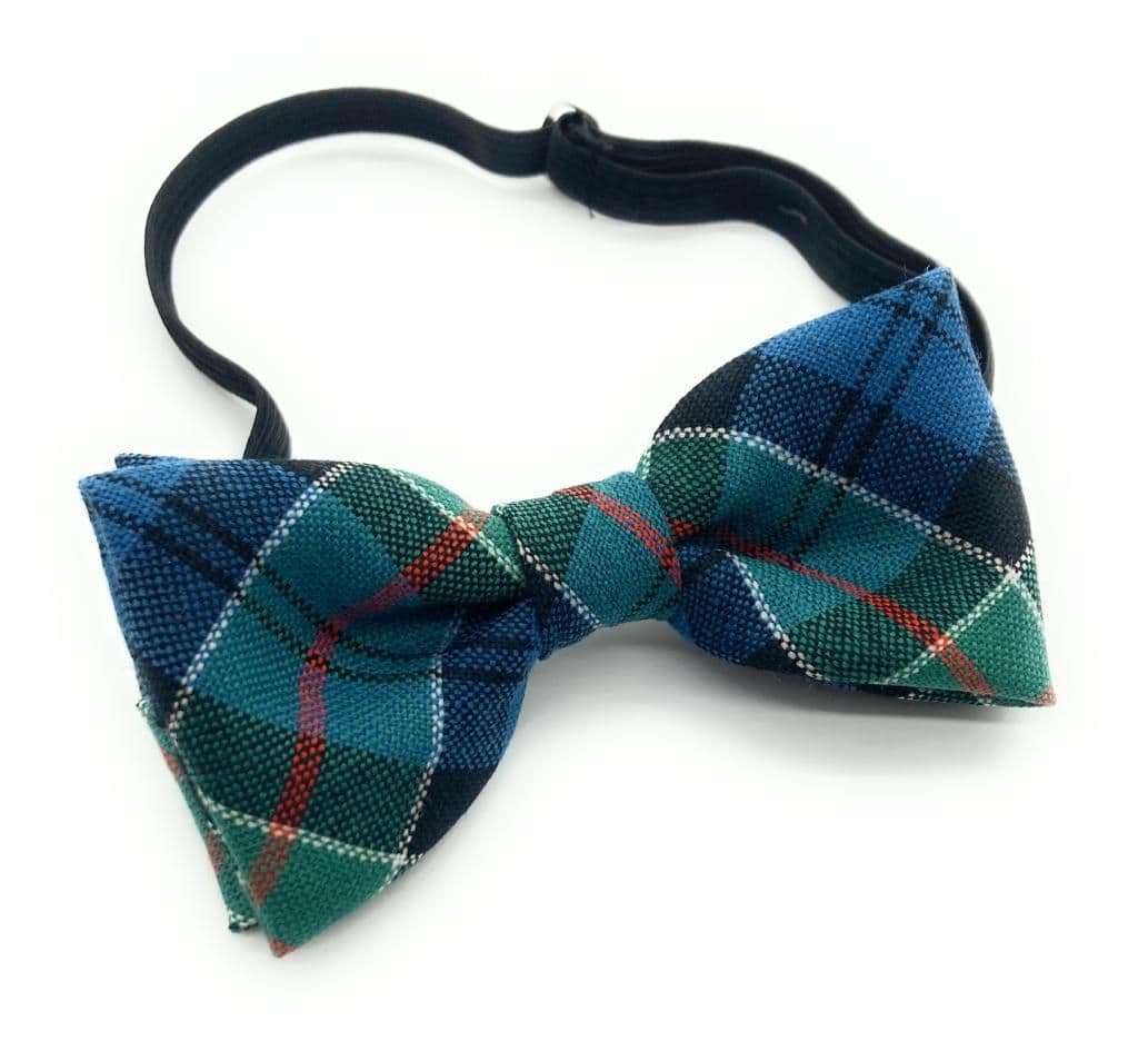 Gents Pure Wool Colquhoun Ancient Tartan Bow Tie Made in Scotland