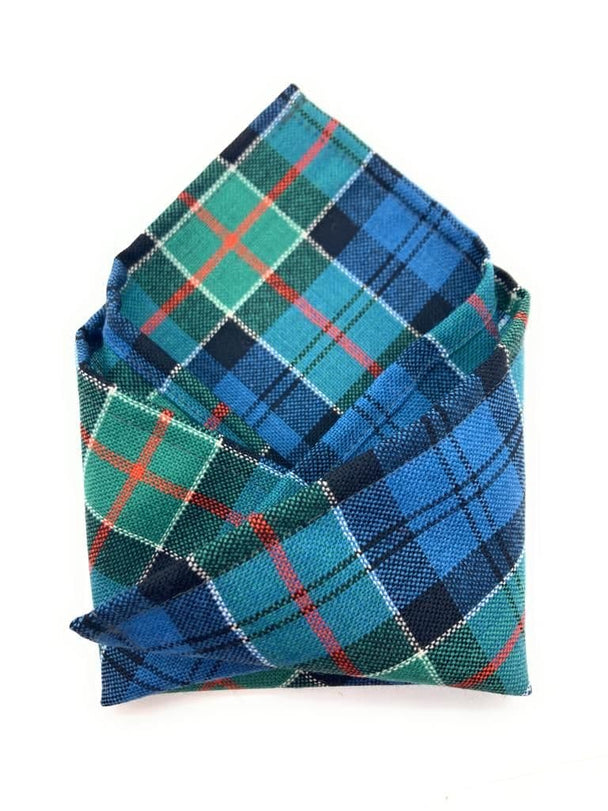 Gents Pure Wool Colquhoun Ancient Tartan Pocket Square - Made In Scotland
