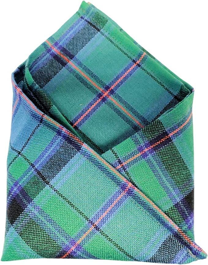 Gents Pure Wool Cooper Ancient Tartan Pocket Square - Made In Scotland
