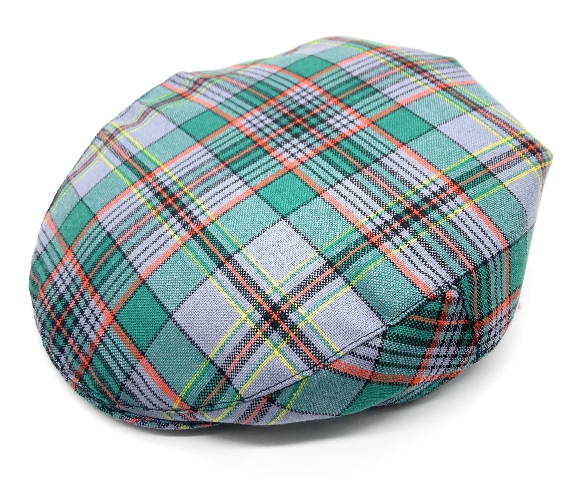 Gents Pure Wool Craig Ancient Tartan One Size Flat Cap - Made in Scotland