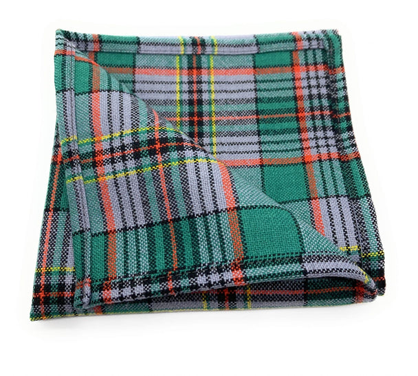 Gents Pure Wool Craig Ancient Tartan Pocket Square - Made In Scotland