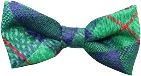 Gents Pure Wool Cranston Modern Tartan Bow Tie Made in Scotland