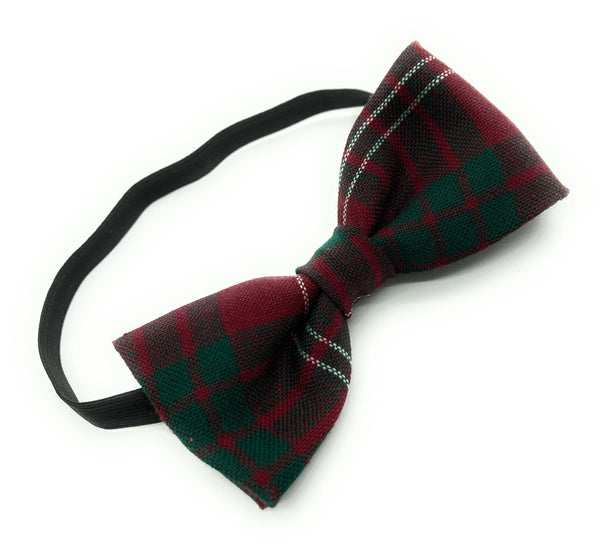 Gents Pure Wool Crawford Modern Tartan Bow Tie Made in Scotland
