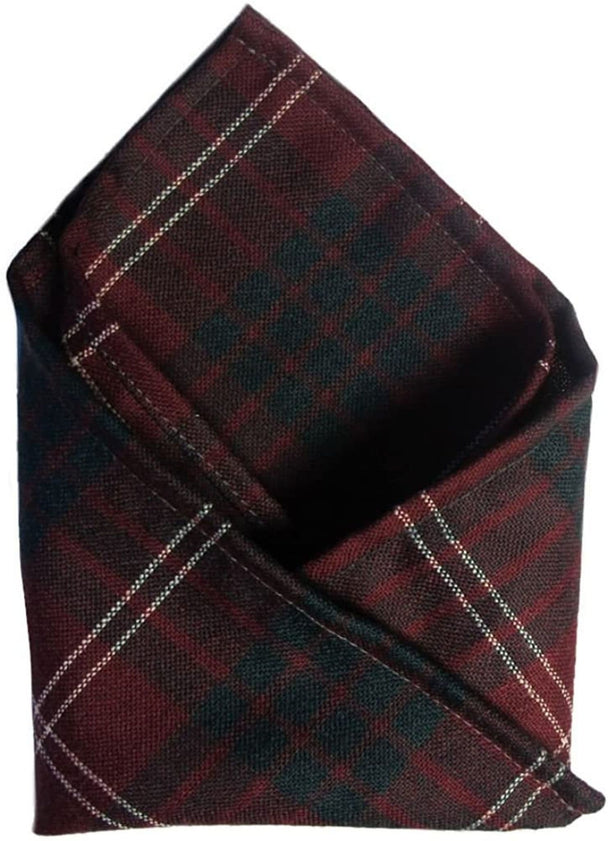 Gents Pure Wool Crawford Tartan Pocket Square - Made In Scotland