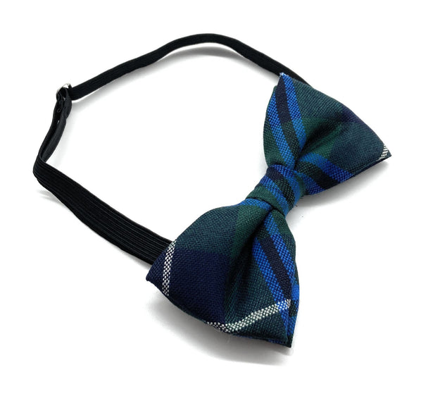 Gents Pure Wool Douglas Modern Tartan Bow Tie - Made in Scotland