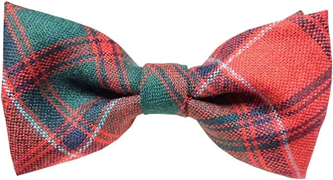 Gents Pure Wool Drummond Modern Tartan Bow Tie Made in Scotland
