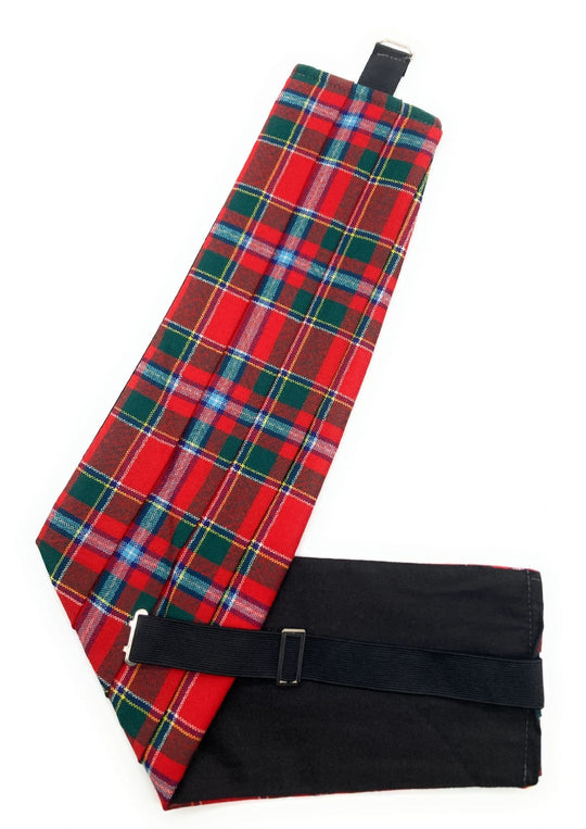 Gents Pure Wool Drummond of Perth Tartan Cummerbund Made In Scotland